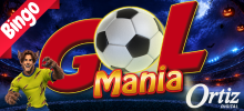 Conoce este Videojuego Goal Mania de Ortiz Gaming.

Lanzado en 2020, este Juego tiene varios atractivos y ventajas para que sigas divirtiéndote con más oportunidades de Ganar.

Hay 10 bolas adicionales con una tabla de pagos muy agradable.

Este juego tiene 2 características:

La bola del comodín, que cuando aparece en las bolas adicionales, te permite elegir cualquier número que no esté marcado en las cartas.
La bonificación del árbitro. Un premio que liberas cuando haces Double O. Tienes 11 jugadores para elegir, si encuentras al árbitro, el bono termina.

¡Únase a nosotros y disfrute de este emocionante juego de video bingo en línea!